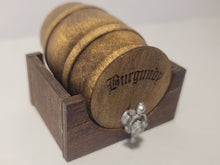 Load image into Gallery viewer, Burgundy Barrel with Wooden Holder

