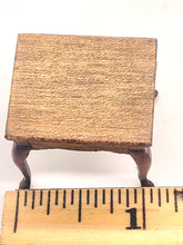 Load image into Gallery viewer, Dollhouse Miniature ~ 1:24 Scale, Vintage Side Wooden Table, Signed S. Hoeltge
