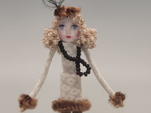 Load image into Gallery viewer, Doll with Beige Dress in Ladies Shoes - by Cheryl Warder

