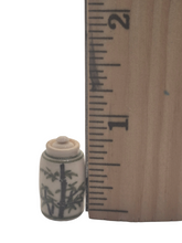 Load image into Gallery viewer, James Clark – Handmade Pottery Jar with Lid Bamboo Design
