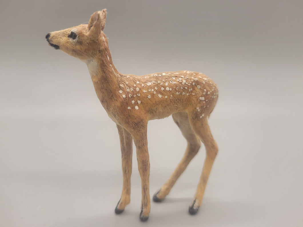 Wooden Carved and Painted Deer