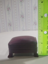 Load image into Gallery viewer, 2pc Burgundy Leather Arm Chair and Foot Stool Set
