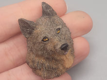 Load image into Gallery viewer, Resin Painted Wolf Head
