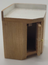 Load image into Gallery viewer, Dollhouse Miniature ~ 1/2&quot; Scale, 4pc Assorted Kitchen Set with Cabinets, Sink, and Lemon Merengue Pie
