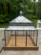 Load image into Gallery viewer, Small Glass Terrarium Roombox on Wooden Platform
