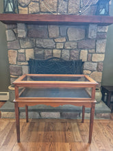 Load image into Gallery viewer, Vintage Wood &amp; Glass Display Table / Curio Cabinet

