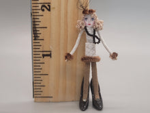 Load image into Gallery viewer, Doll with Beige Dress in Ladies Shoes - by Cheryl Warder
