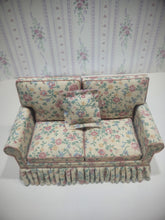 Load image into Gallery viewer, Faded Floral Sofa with 1 Pillow
