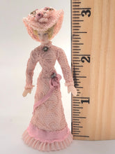 Load image into Gallery viewer, Elegant Woman in Pink Dress and Hat Doll
