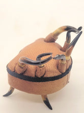 Load image into Gallery viewer, Dollhouse Miniature ~ 1:24 Scale, Horn and Leather Chair made by Susanne Russo 1991
