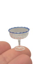 Load image into Gallery viewer, Glass Craft – Large Margarita Glass with Blue Wavy Rim
