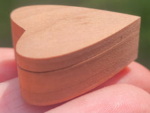 Load image into Gallery viewer, Al Chandronnait – Wooden Heart Box with Lid
