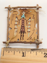 Load image into Gallery viewer, Dollhouse Miniature ~ 1:12 Scale, Leather Navajo Yei Wall-Hanging
