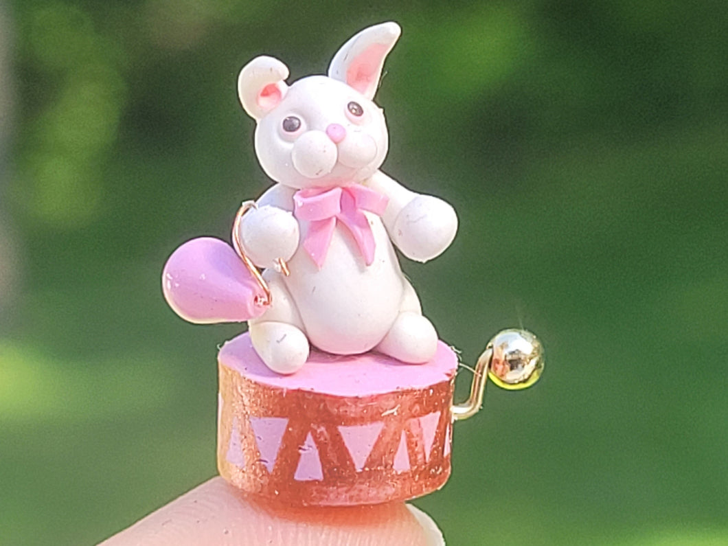 Clay Bunny Music Box