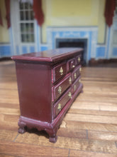 Load image into Gallery viewer, Dark Mahogany Dresser w/ Golden Hardware
