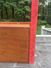 Load image into Gallery viewer, Wooden Rectangular Roombox with Hinged Opening and Wooden Inlay Detailing by Bill Haskell
