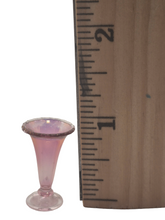 Load image into Gallery viewer, Dark Pink Ombre Vase w/ Wavy Edged
