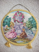 Load image into Gallery viewer, Dollhouse Miniature ~ Petit Point Victorian French Royal Scene Hanging Tapestry - Ursula Sauerberg
