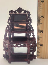 Load image into Gallery viewer, Dollhouse Miniature ~ 1:24 Scale, Oriental Layered Mirrored Shelving Unit
