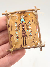 Load image into Gallery viewer, Dollhouse Miniature ~ 1:12 Scale, Leather Navajo Yei Wall-Hanging
