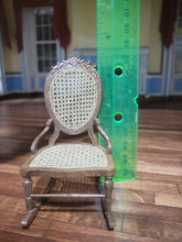 Load image into Gallery viewer, Handmade Wooden Wicker Rocking Chair

