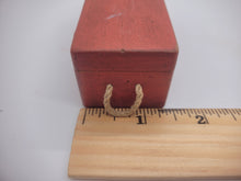 Load image into Gallery viewer, Dollhouse Miniature ~ 1:12 Scale, Wooden Red Chest - by Sir Thomas Thumb
