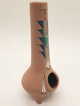 Load image into Gallery viewer, Dollhouse Miniature ~ 1:12 Scale, Terracotta Chimenea with Tribal Painting Decorations
