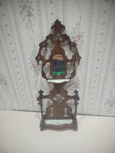Load image into Gallery viewer, Ornate Wooden Hall Tree w/ Faux Marble Accent Vintage
