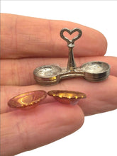 Load image into Gallery viewer, Glass Craft – Metal Dip Serving Tray w/ 2 Glass Bowls by Glass Craft
