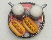 Load image into Gallery viewer, Hotdogs and Beer on Metal Tray
