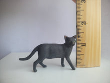 Load image into Gallery viewer, Black cat with Green Eyes Standing - by Karl Blindheim
