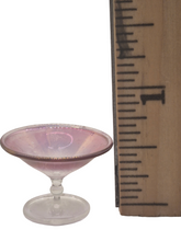 Load image into Gallery viewer, Glass Craft – Pink Handblown Glass Bowl with Textured Edge
