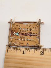 Load image into Gallery viewer, Dollhouse Miniature ~ 1:12 Scale, Leather Navajo Yei Wall-Hanging
