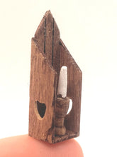 Load image into Gallery viewer, Dollhouse Miniature ~ 1:24 Scale, Candle Holder Shelf with Heart Cutout - Including Candle
