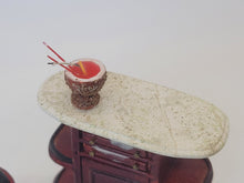 Load image into Gallery viewer, Dollhouse Miniature ~ 1:24 Scale, Bespaq Bar with Coconut Drink &amp; Stool 2pc Set
