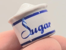 Load image into Gallery viewer, Dollhouse Miniature ~ Salt, Pepper, and Sugar Porcelain Jars - Does Not Open
