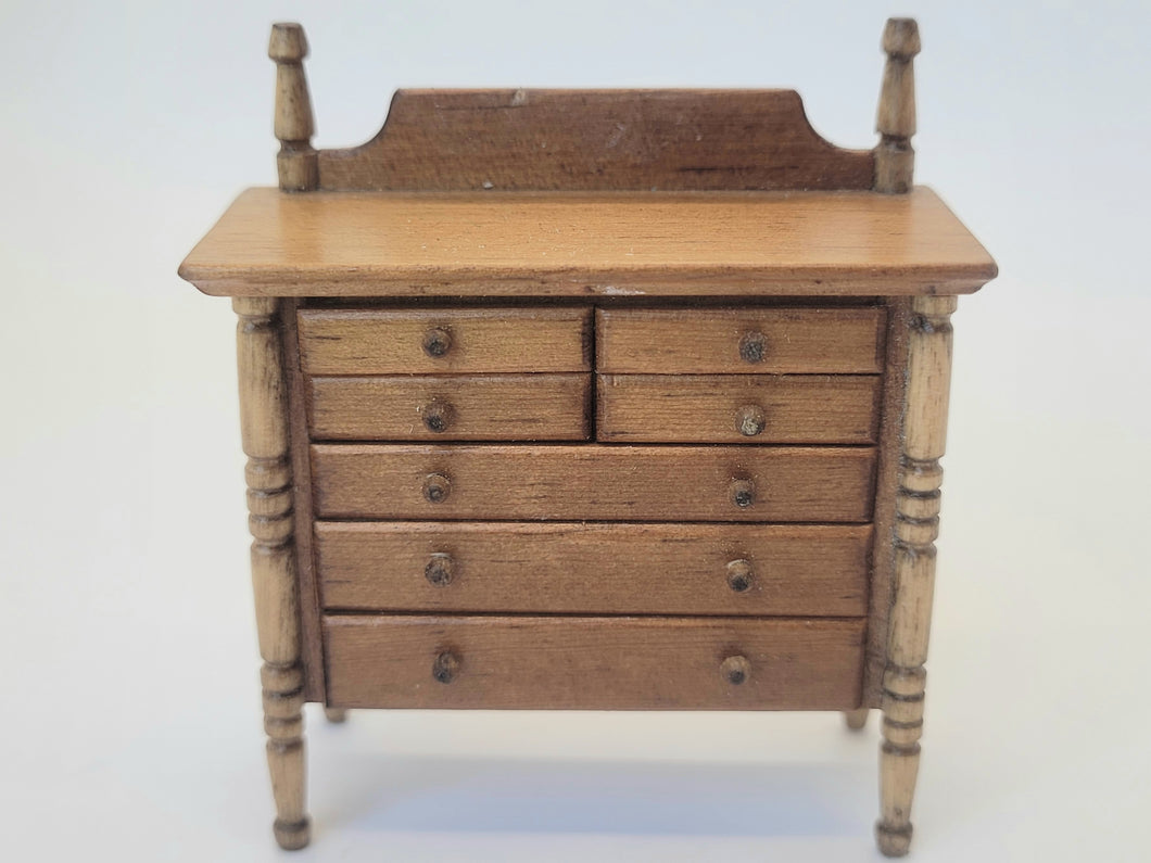Dollhouse Miniature ~ 1:24 Scale, Oldham Studios Wooden Apothecary Cabinet
