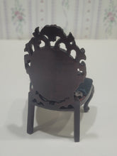 Load image into Gallery viewer, 2pc Set Bench and Side Chair Black Velvet and Mahogany
