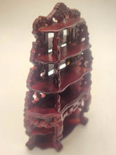 Load image into Gallery viewer, Dollhouse Miniature ~ 1:24 Scale, Oriental Layered Mirrored Shelving Unit
