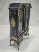 Load image into Gallery viewer, Black Detail-Painted Hutch with Shelves by Bespaq
