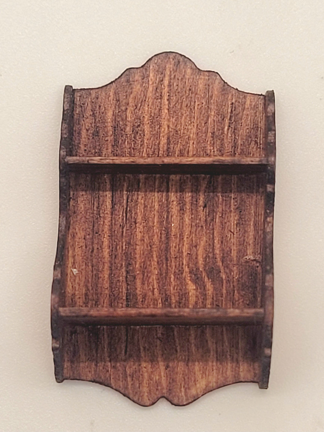 Dollhouse Miniature ~ 1:24 Scale, Wooden Decorative Shelf