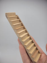 Load image into Gallery viewer, Dollhouse Miniature ~ 1/2&quot; Scale, Wooden Staircase

