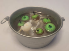 Load image into Gallery viewer, Skeleton Bobbing for Apples in Galvanized Tub
