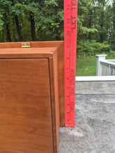 Load image into Gallery viewer, Wooden Rectangular Roombox with Hinged Opening and Wooden Inlay Detailing by Bill Haskell
