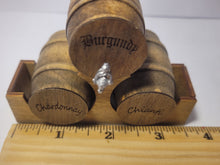 Load image into Gallery viewer, Medium - Burgundy, Chianti, Chardonnay Barrels and Wood Holder
