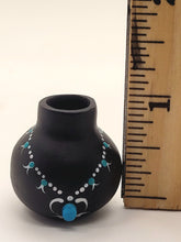 Load image into Gallery viewer, Dollhouse Miniature ~ 1:12 Scale, Terracotta Vase Painted to Look Like Necklace
