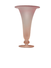 Load image into Gallery viewer, Glass Craft – Frosted Pink Vase
