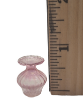 Load image into Gallery viewer, Glass Craft – Handblown Glass Textured Pink Flower Vase
