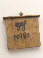 Load image into Gallery viewer, Dollhouse Miniature ~ 1:24 Scale, Artisan-Made Wooden Nightstand with Functional Drawer - Signed GG
