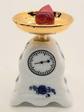 Load image into Gallery viewer, Dollhouse Miniature ~ Cheese on Scale by Reutter Porcelain
